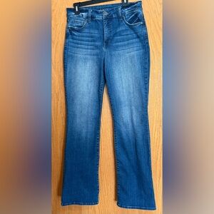 KUT from the Kloth Natalie Eco High Rise Fab Ab Bootcut Jean, size 10